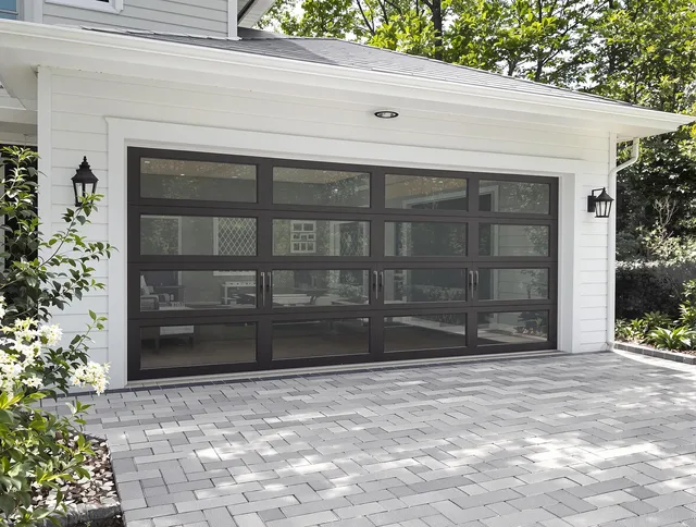 Tiverton Garage Door Repair design specialist presenting custom garage door options to Tiverton homeowner
