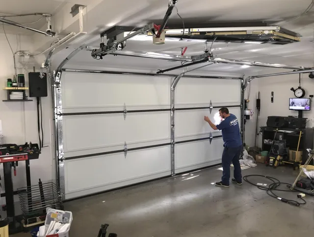 Professional garage door repair service by Tiverton Garage Door Repair in Tiverton