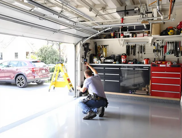 Local garage door repair service by Tiverton Garage Door Repair in Tiverton