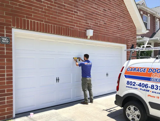 Local garage door repair service by Tiverton Garage Door Repair in Tiverton