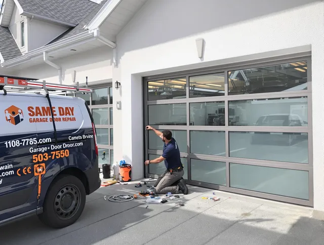 Same-day garage door repair service by Tiverton Garage Door Repair in Tiverton